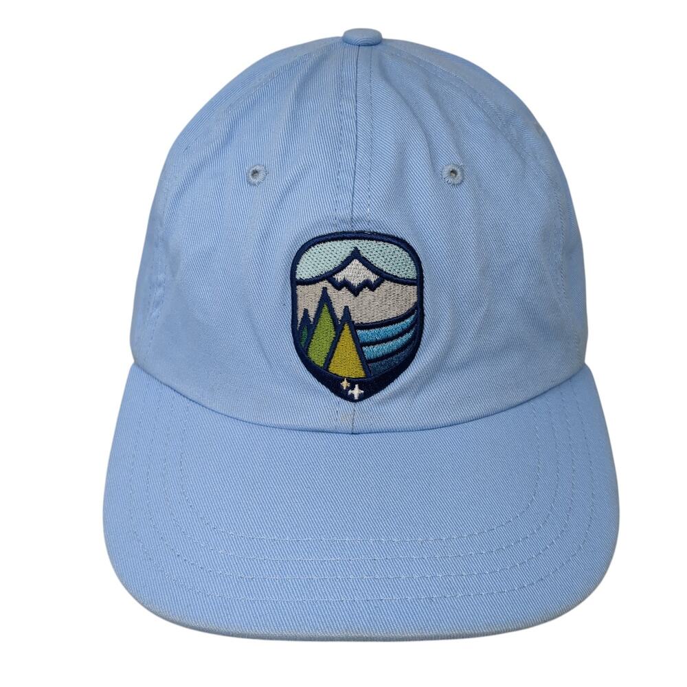Mountain Slideback Baseball Cap Blue One Size Adjustable Embroidered Unionwear